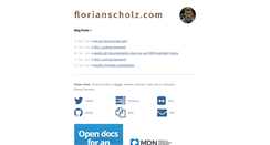 Desktop Screenshot of florianscholz.com