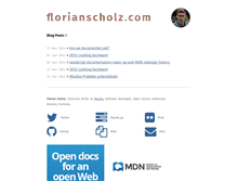 Tablet Screenshot of florianscholz.com